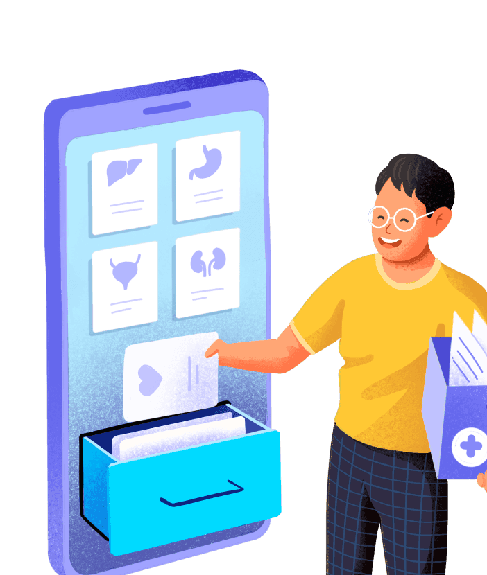 Health assessment illustration