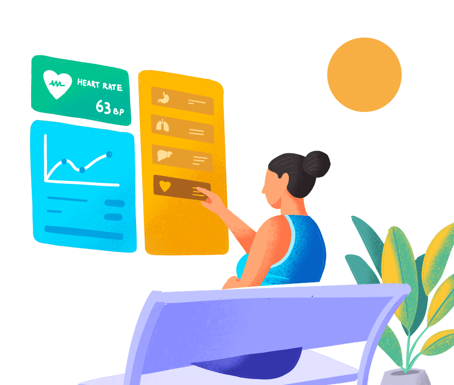 Health assessment illustration